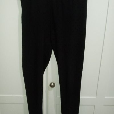 Style & Co. Small Black w/black poka dots Leggings Elastic waist